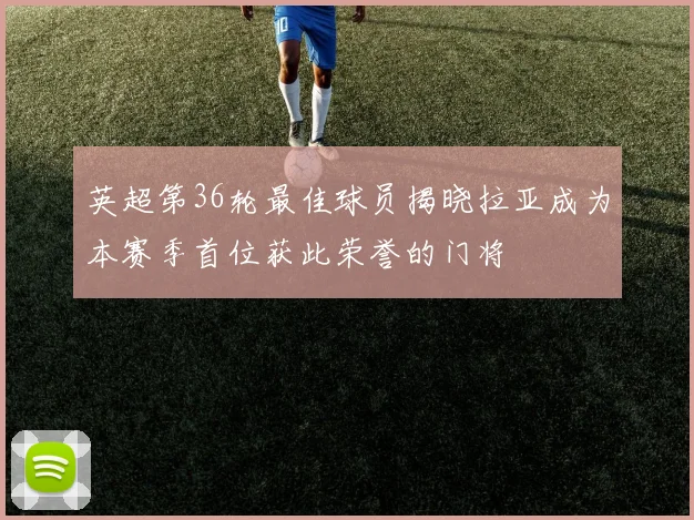 英超第36轮最佳球员揭晓拉亚成为本赛季首位获此荣誉的门将